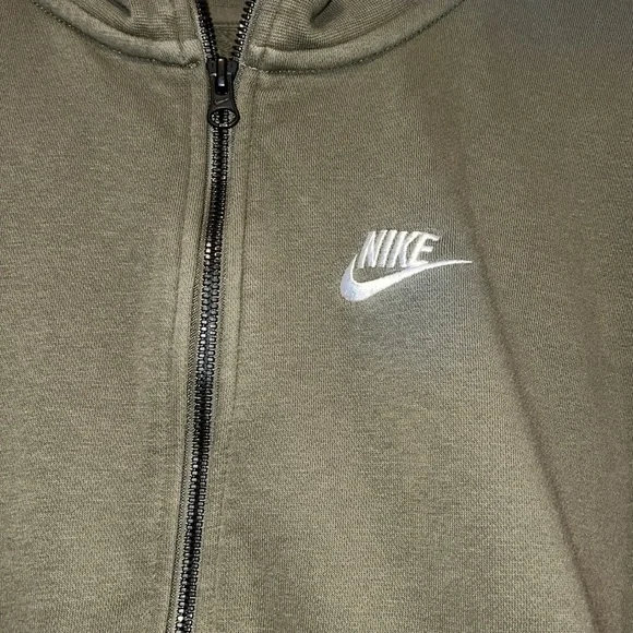 Nike Olive Green Zip-Up Jacket - Picture 5 of 8